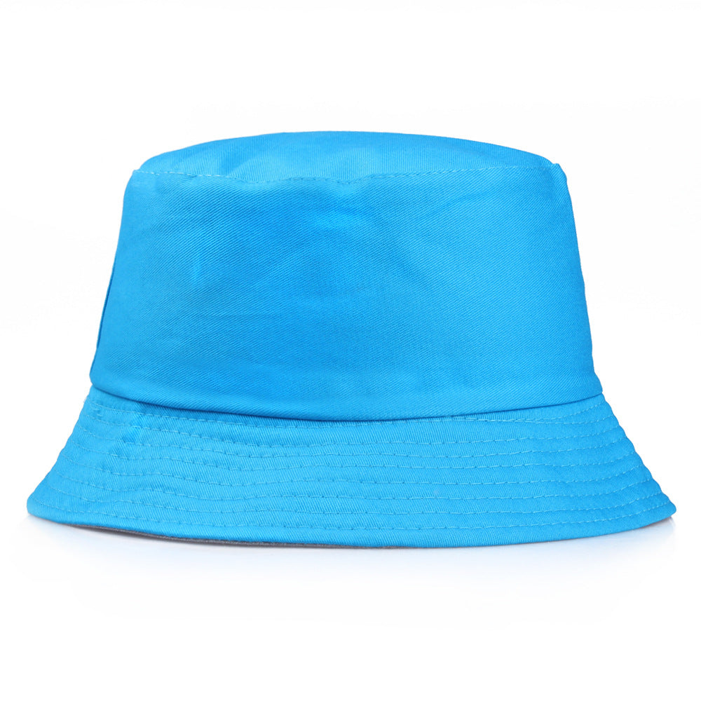 Wholesale Pure Cotton Solid Color Embroidered Logo Bucket Hat
